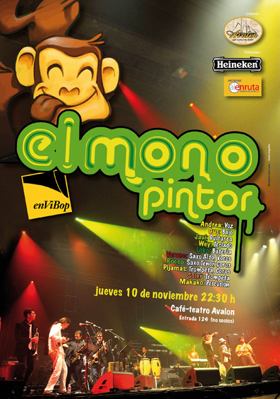 cartel El mono pintor P